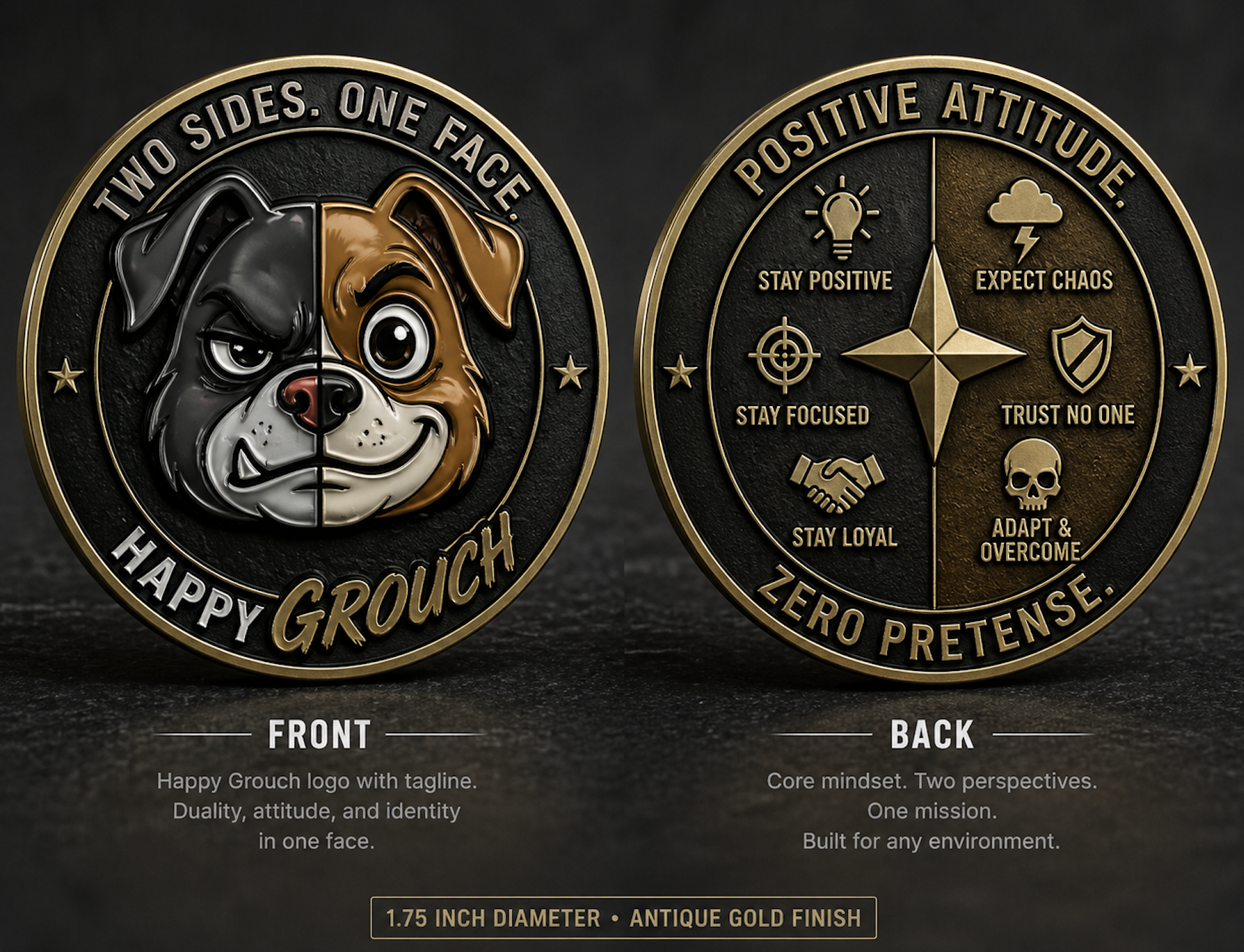 Happy Grouch Challenge Coin